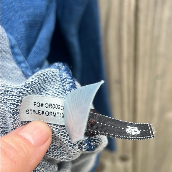 OOBE BRAND Men's Hatteras Blue Denim Shirt Size XL NWOT INDIGO DYE - Picture 12 of 12